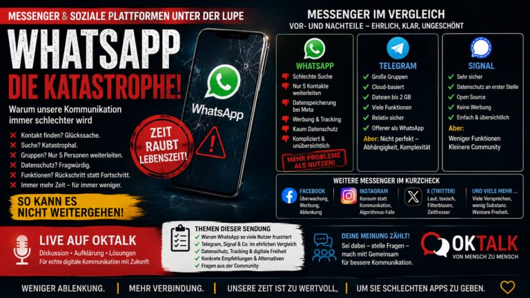 Messenger & soziale Plattformen unter der Lupe – verbindet uns die digitale Welt noch?