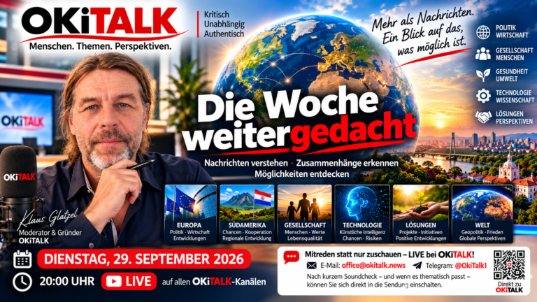 Die Woche weitergedacht – Nachrichten verstehen · Zusammenhänge erkennen · Möglichkeiten entdecken