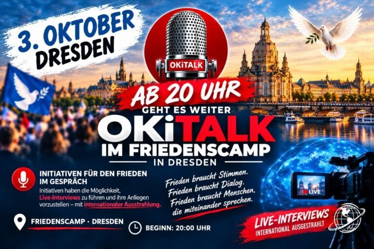 INTERVIEWS FÜR DEN FRIEDEN – Stimmen aus Dresden | LIVE bei OKiTALK