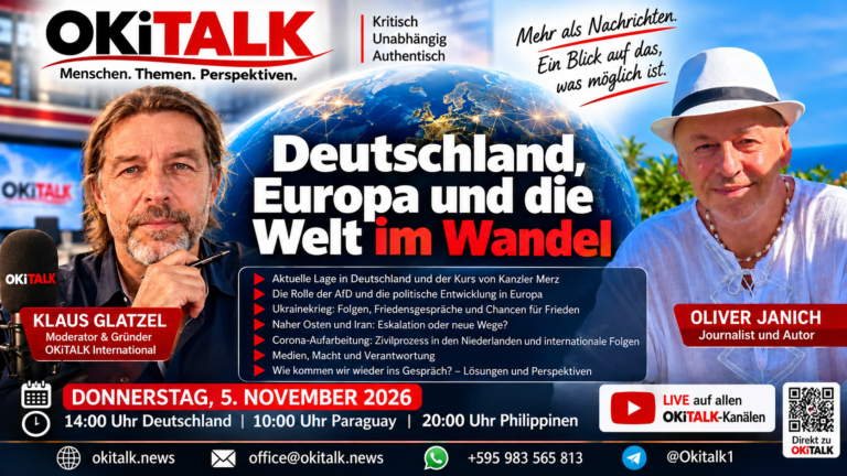 Oliver Janich bei OKiTALK International – Deutschland, Europa und die Welt im Wandel
